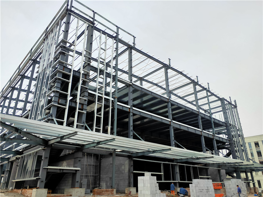 山西鋼結構施工現(xiàn)場圖